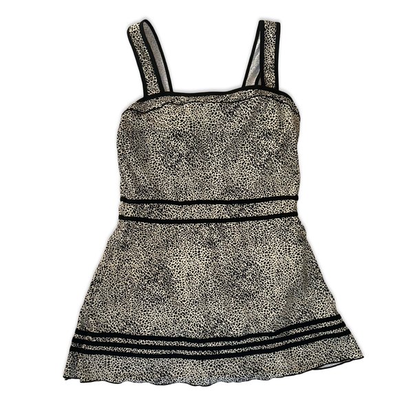 Vintage Animal Print Skort Dress