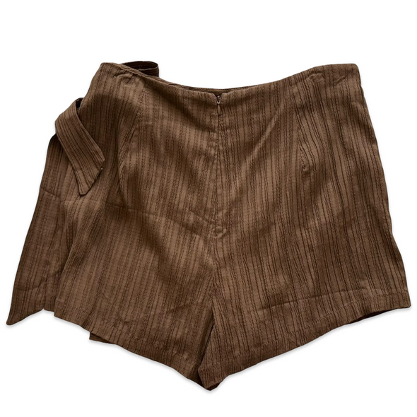 Y2K Chocolate Wrap Skort
