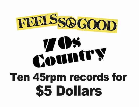 Ten 45rpm Records for $5 - 70s Country - LAST CHANCE!
