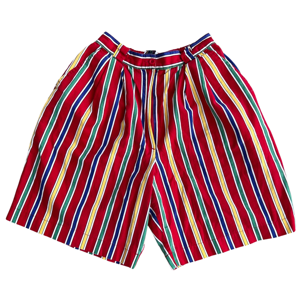 Vintage 80s Striped Shorts (Size 4)