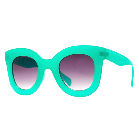 Rave On Sunglasses - Turquoise