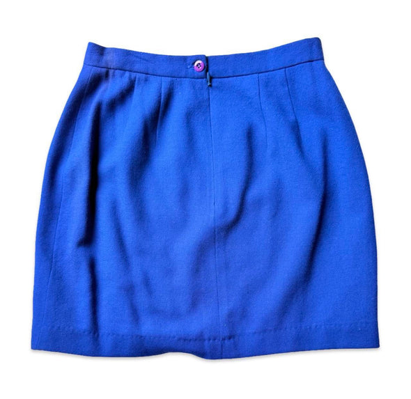 Vintage 90s Cobalt Mini Skirt