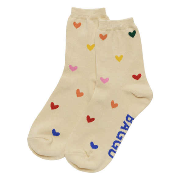 Baggu Crew Sock - Hearts