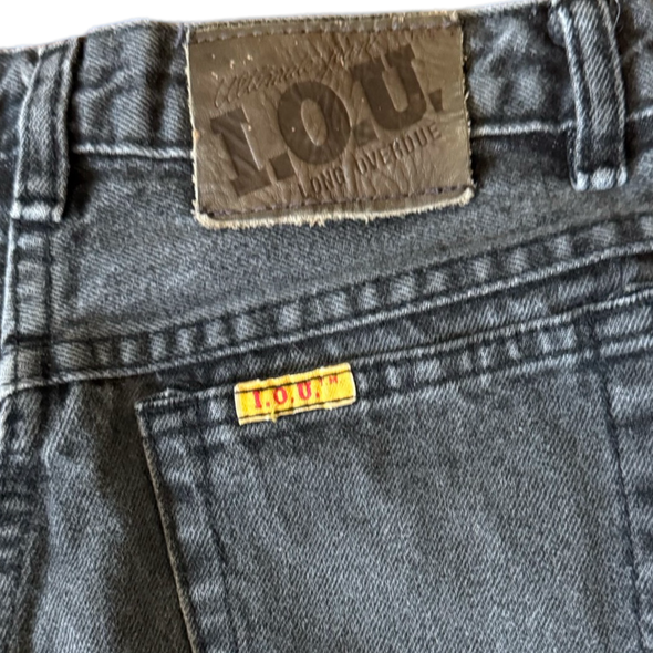 Vintage 90s I.O.U Grey Denim Shorts