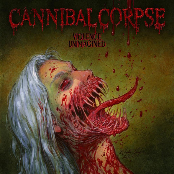 Cannibal Corpse Violence Unimagined (Bone White & Red Colored Vinyl) - (M) (ONLINE ONLY!!)