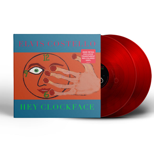 Elvis Costello Hey Clockface (Gatefold LP Jacket, Clear red Vinyl, Indie Exclusive) - (M) (ONLINE ONLY!!)
