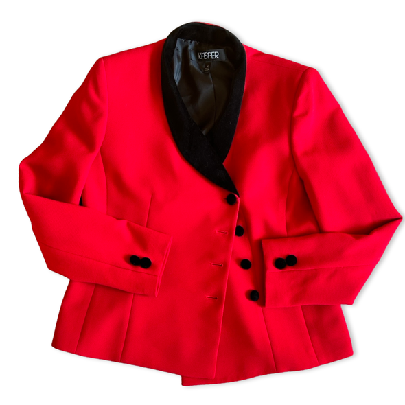 Vintage 90s Red Blazer