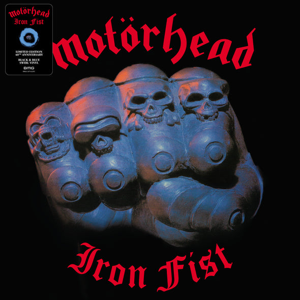 Motörhead Iron Fist (Limited Edition Black & Blue Swirl Vinyl) - (M) (ONLINE ONLY!!)