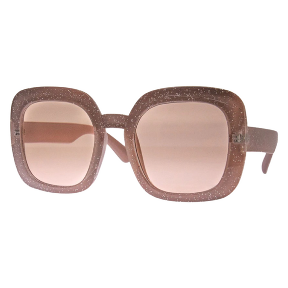 Ambitions Sunglasses - Beige Glitter