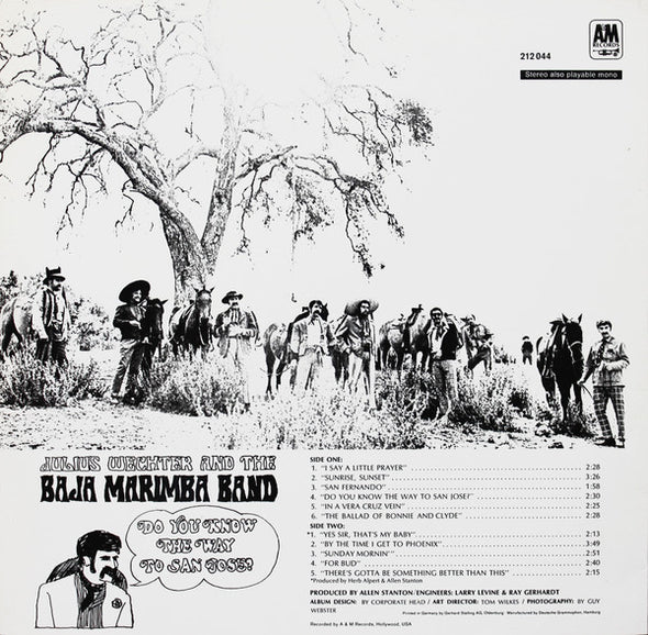 Julius Wechter And The Baja Marimba Band : Do You Know The Way To San Jose? (LP, Album)