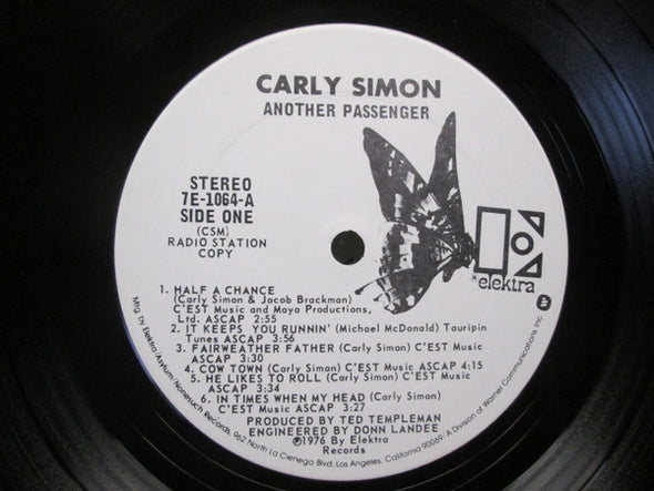Carly Simon : Another Passenger (LP, Album, Promo, CSM)