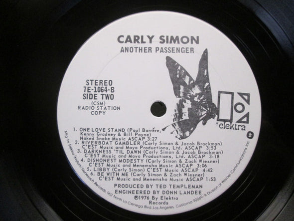 Carly Simon : Another Passenger (LP, Album, Promo, CSM)