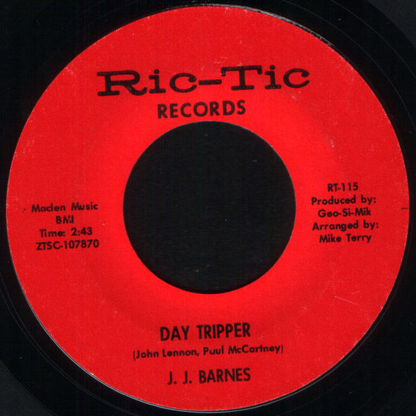 J. J. Barnes : Day Tripper (7", Single, Mono, Styrene, Pit)