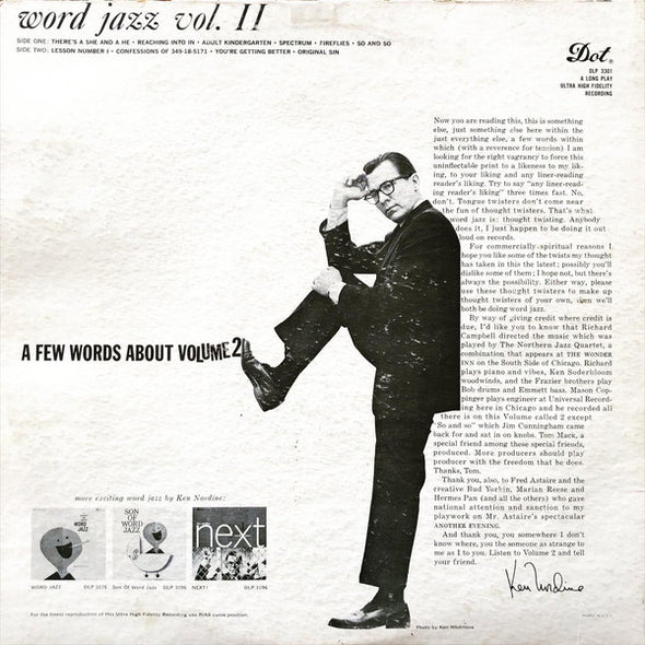 Ken Nordine : Word Jazz Vol. II (LP, Album, Mono)