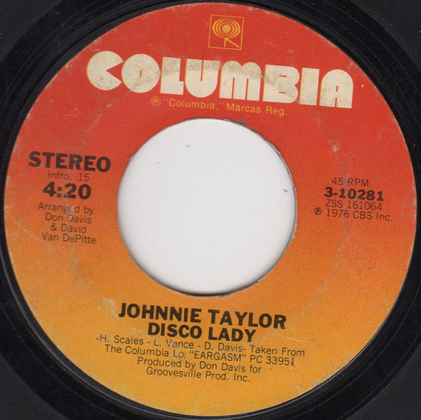 Johnnie Taylor : Disco Lady (7", Single, Styrene, Ter)