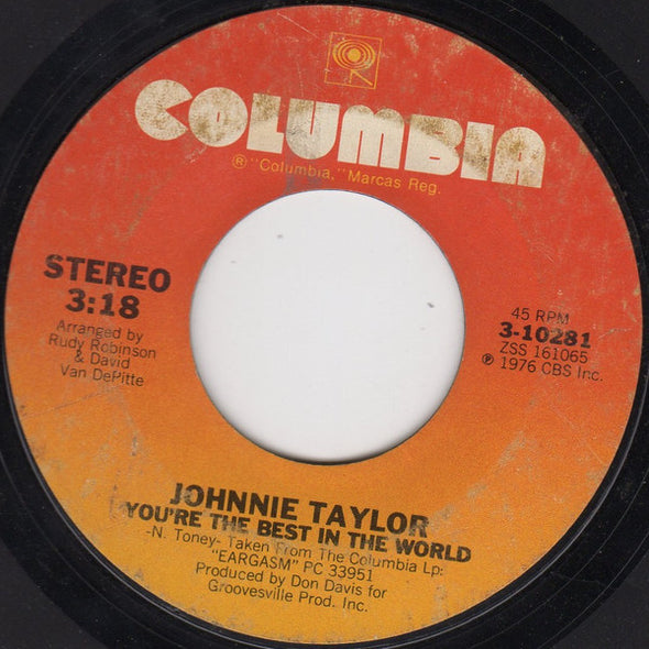 Johnnie Taylor : Disco Lady (7", Single, Styrene, Ter)
