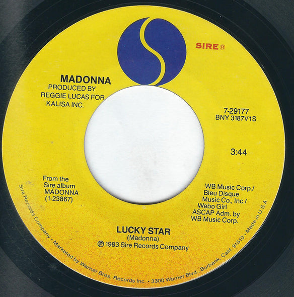 Madonna : Lucky Star (7", Single, Styrene, All)