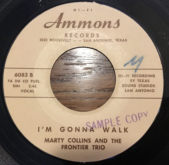 Marty Collins And The Frontier Trio : I’ll Remember You / I’m Gonna Walk (7", Single)
