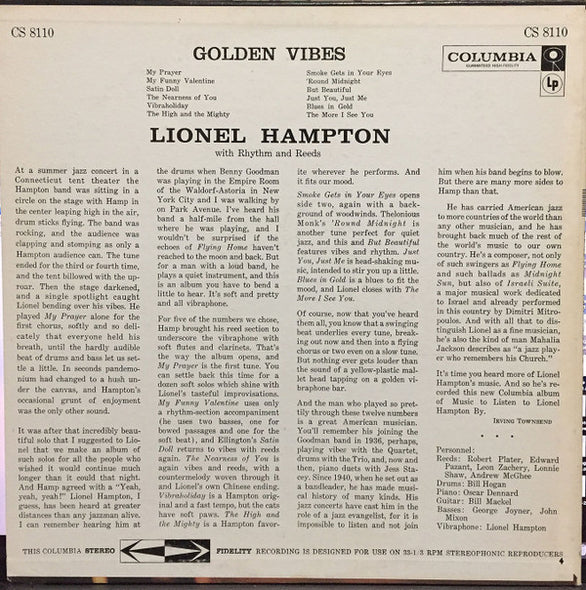 Lionel Hampton : Golden Vibes (LP, Album)