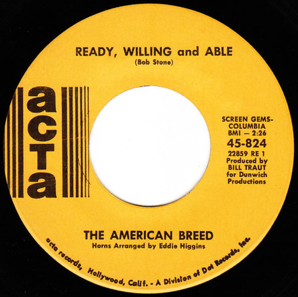 The American Breed : Ready, Willing And Able (7", Single)