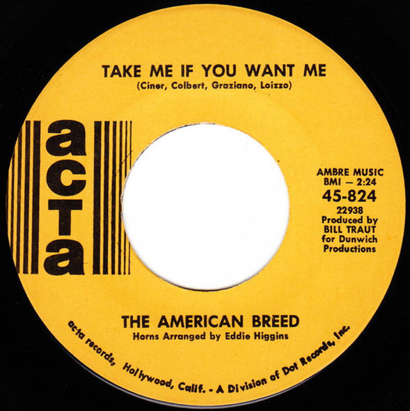 The American Breed : Ready, Willing And Able (7", Single)