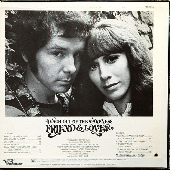 Friend & Lover* : Reach Out Of The Darkness (LP, Album)