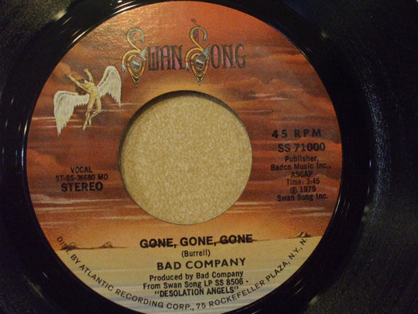 Bad Company (3) : Gone, Gone, Gone (7", Single, MO)