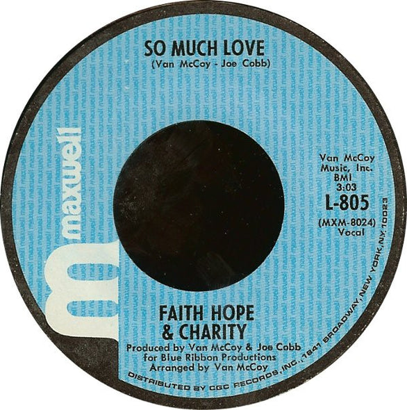 Faith Hope & Charity* : Let's Try It Over / So Much Love (7", Styrene, All)