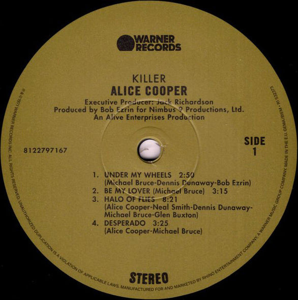 Alice Cooper : Killer (LP,Reissue,Remastered,Repress)
