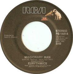 Eurythmics : Missionary Man (7", Single, Styrene, Ind)
