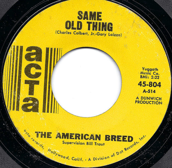 The American Breed : Step Out Of Your Mind (7", Single, Styrene)