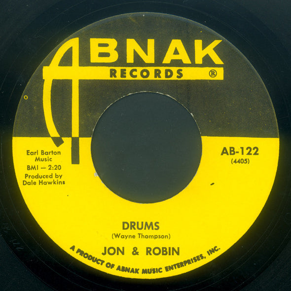 Jon & Robin : Drums / You Don't Care (7")