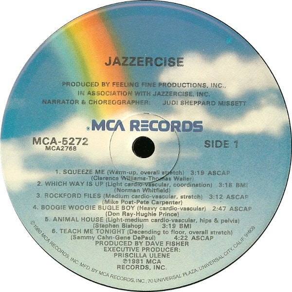 Judi Sheppard Missett - The Jazzercise Workout (Vinyl)