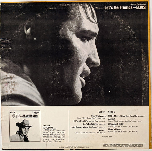 Elvis* : Let's Be Friends (LP, Album, Hol)