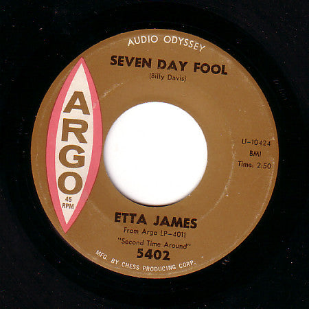 Etta James : Seven Day Fool (7", Single)