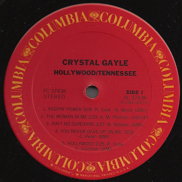 Buy Crystal Gayle : Hollywood, Tennessee (LP, Album, San) Online