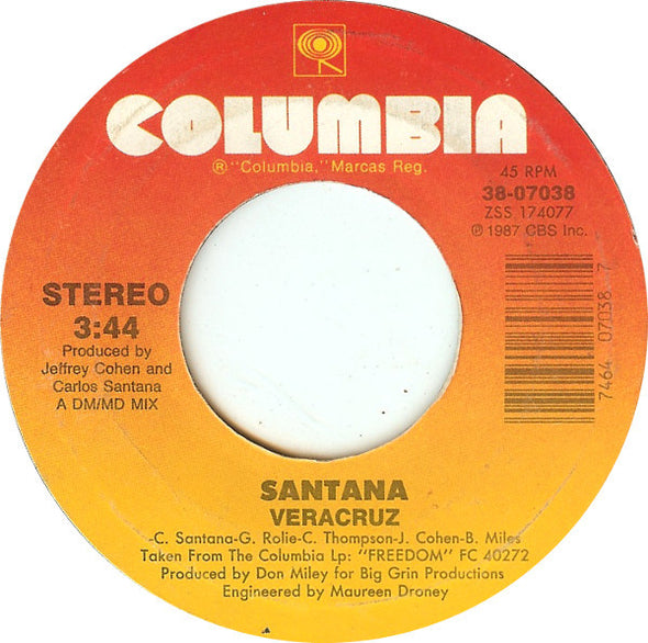 Santana : Veracruz (7")