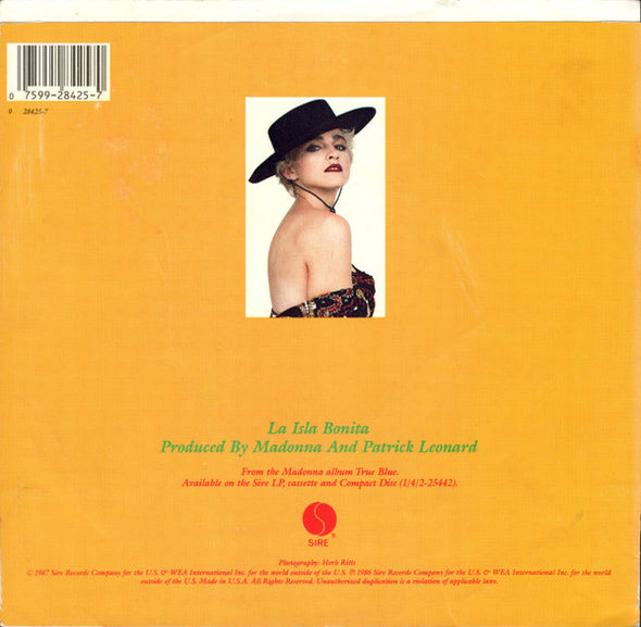 Madonna : La Isla Bonita (7", Single, SRC)