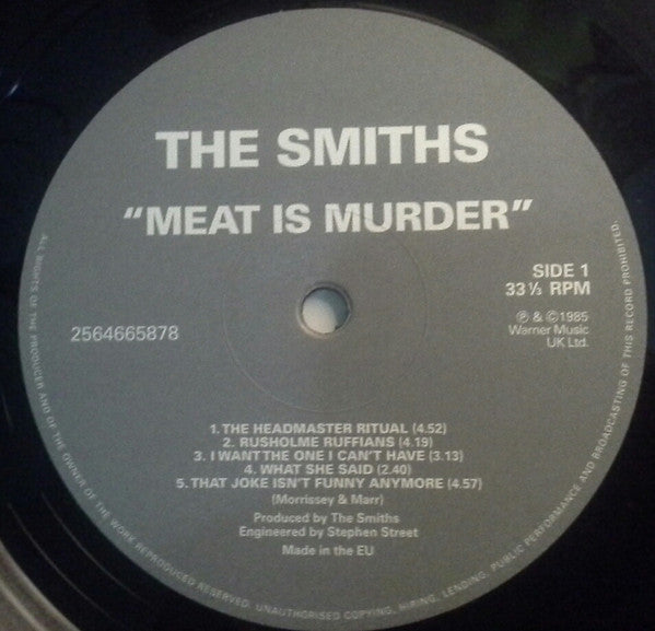 The Smiths - Meat outlets is Murder vinyl LP (1985)