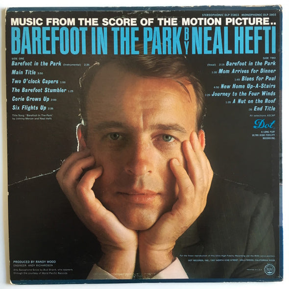 Neal Hefti : Barefoot In The Park (Music From The Score) (LP, Album, Mon)