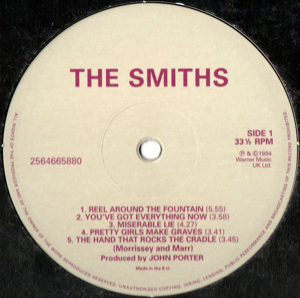 The Smiths - The Smiths (LP, Album, RE) (M)39