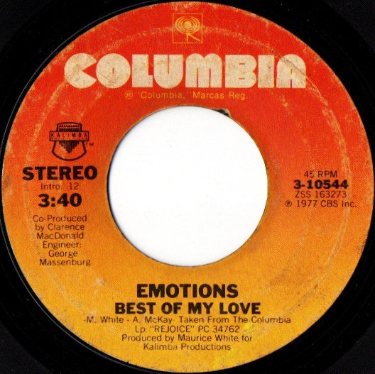 Emotions* : Best Of My Love (7", Single)