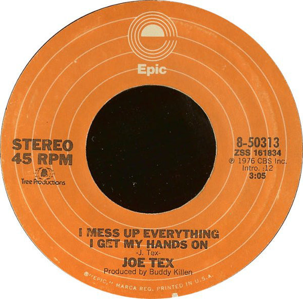 Joe Tex : Ain't Gonna Bump No More (With No Big Fat Woman) (7", Pit)