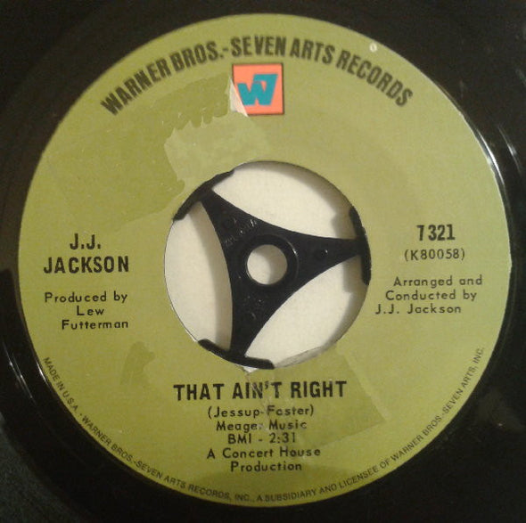 J.J. Jackson : That Ain't Right / Four Walls (7", Single)