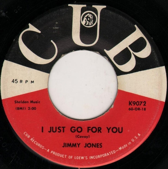 Jimmy Jones : I Just Go For You (7")