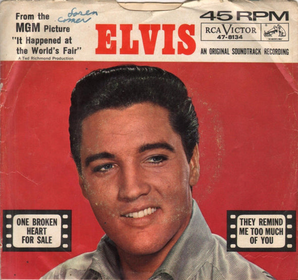 Elvis Presley With The Mello Men* : One Broken Heart For Sale (7", Single)