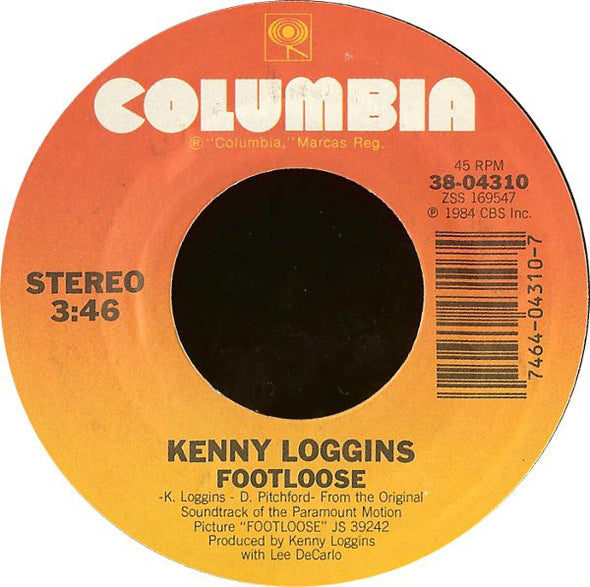 Kenny Loggins : Footloose (7", Single, Styrene, Pit)