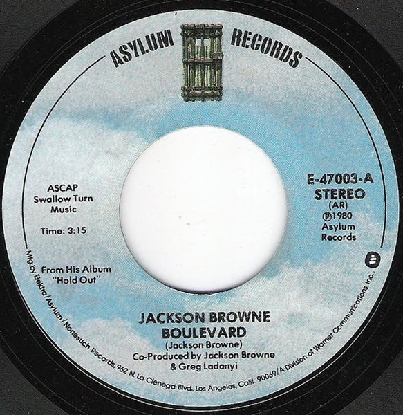 Buy Jackson Browne : Boulevard / Call It A Loan (7