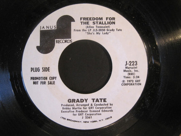 Grady Tate : Freedom For The Stallion (7", Promo)
