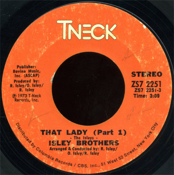 Isley Brothers* : That Lady (7", Single, Styrene)